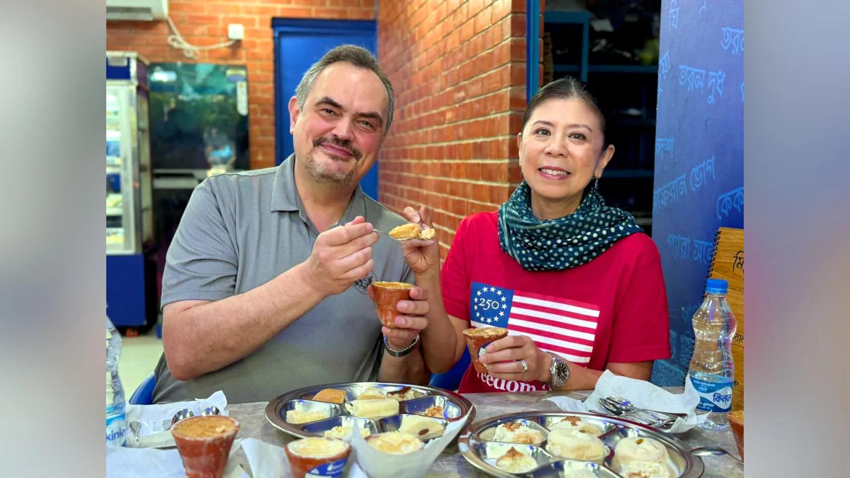 US envoy samples traditional sweets of Bangladesh