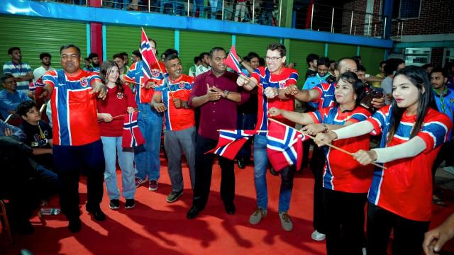 Norwegian Embassy celebrates historic World Cup win over Brazil